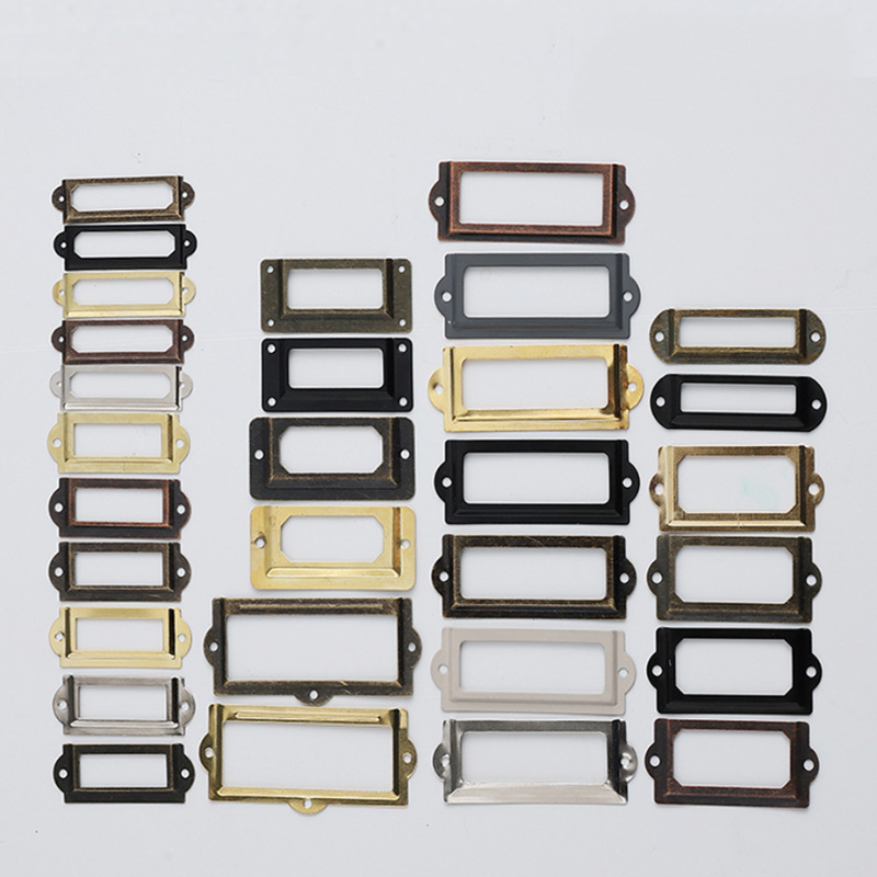 Furniture Hardware Names - Titular da etiqueta do vintage antigo