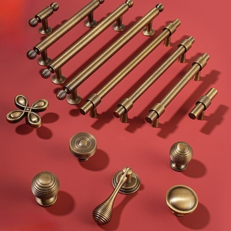 Furniture Hardware High End - Alça de armário de latão sólido