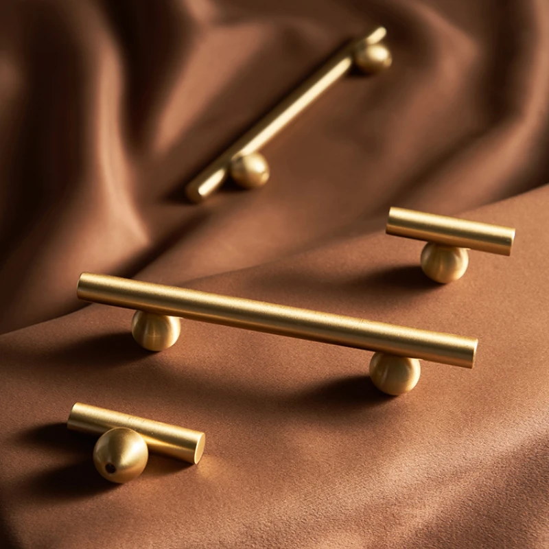 Furniture Hardware High End - Puxador de armário de latão criativo