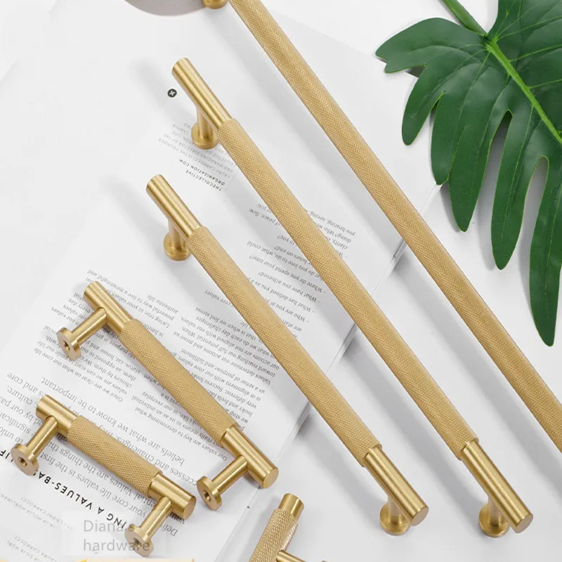 Furniture Hardware High End - Moderno e simples punho de latão