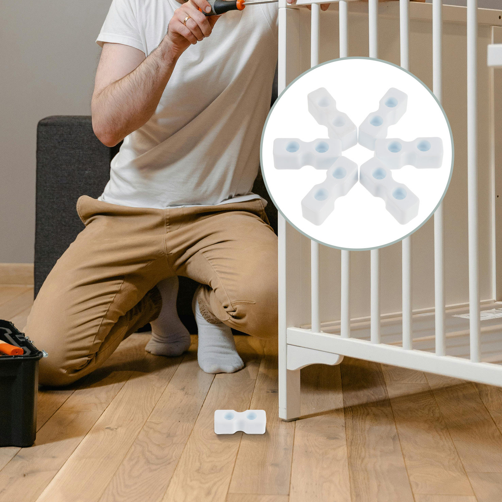 Furniture And Hardware - 20 peças de parafusos para berço