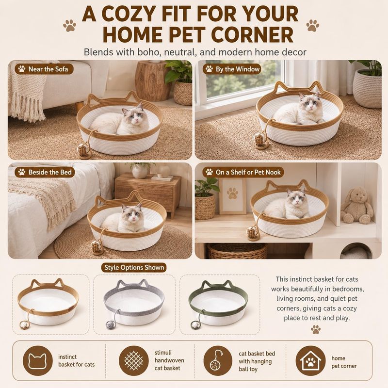 Cesto/Cama para Gato de Corda  - Furniture Hardware For Bed avaliação e preço