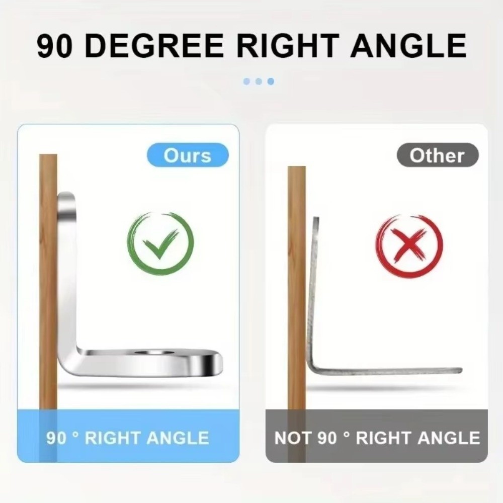 10 pçs de aço inoxidável ângul - Furniture Hardware Connectors avaliação e preço