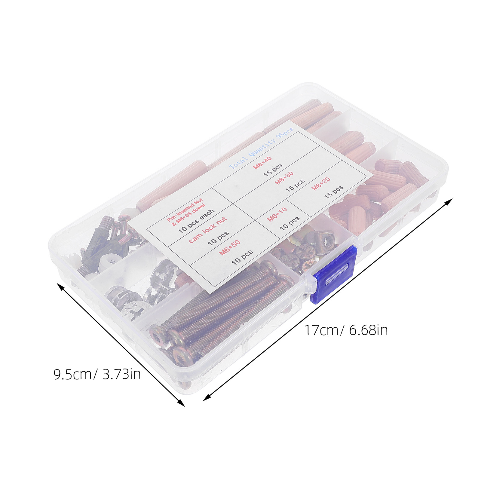 Conjunto de 95 Peças de Ferrag - Furniture Hardware Connectors avaliação e preço