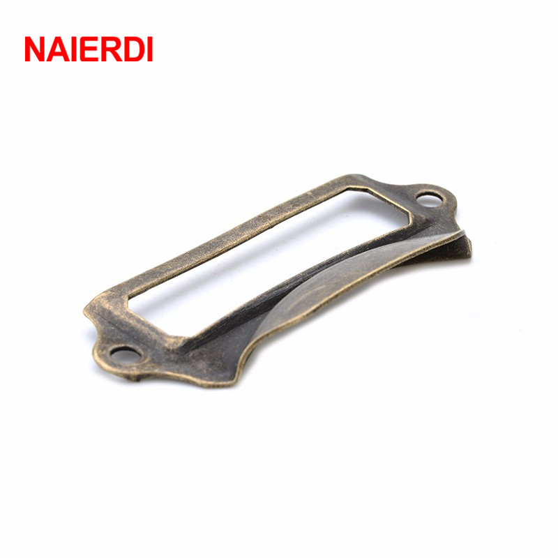 NAIERDI-Antique Metal Latão Et - Furniture Hardware Names avaliação e preço