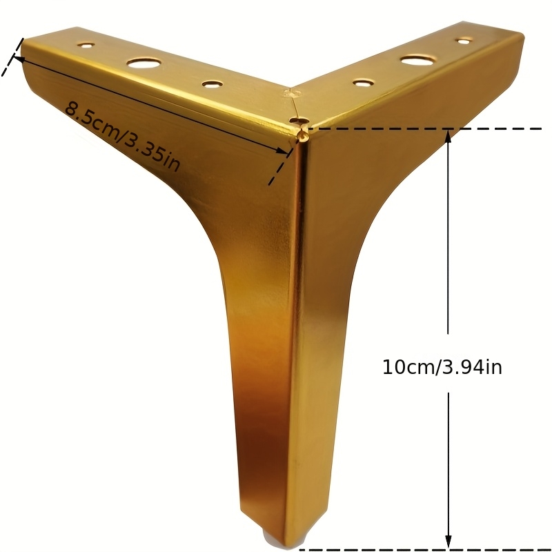 4 peças de pés de metal para m - Furniture Hardware Replacement avaliação e preço