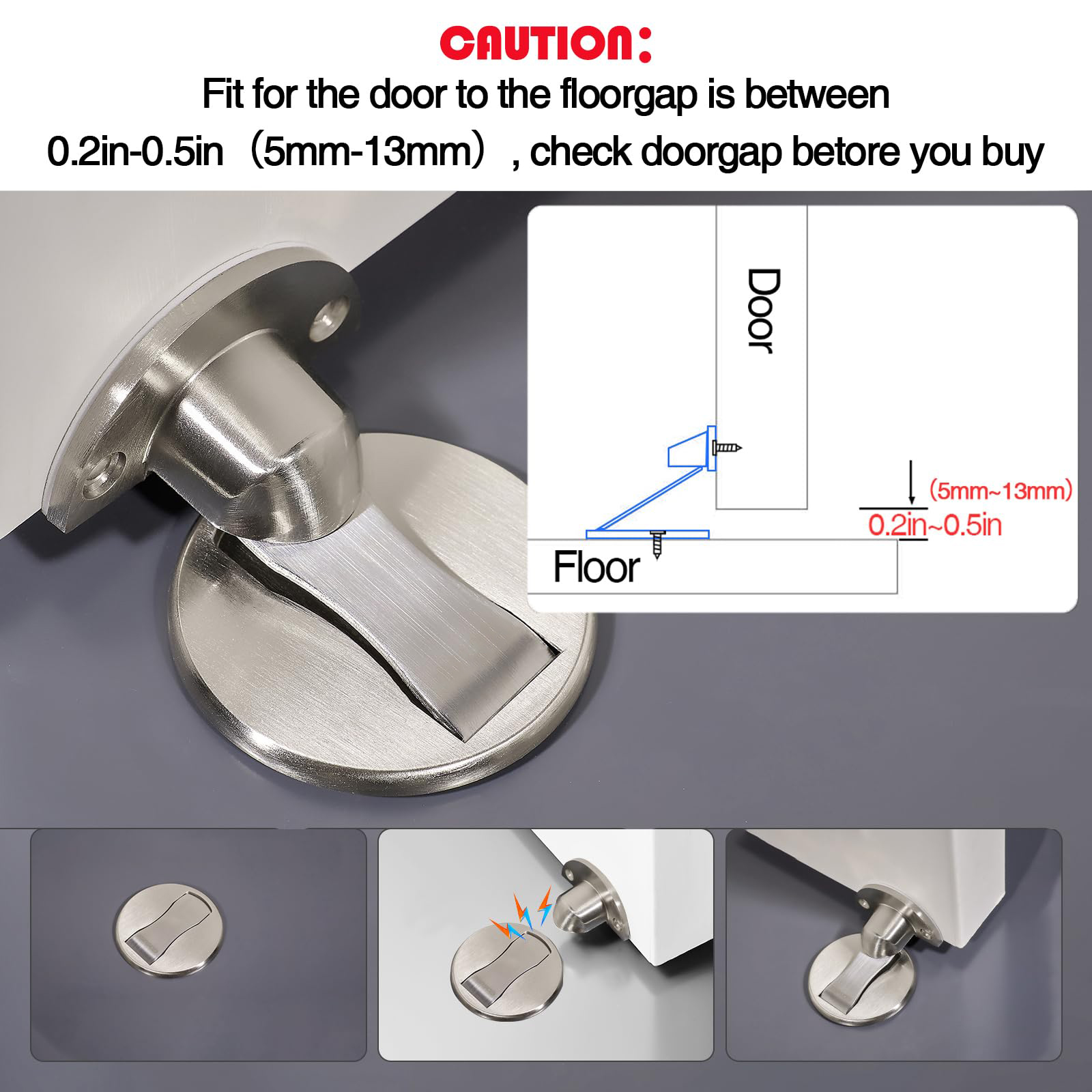 1 Peça Batente de Porta Magnét - Magnetic Catch Door avaliação e preço
