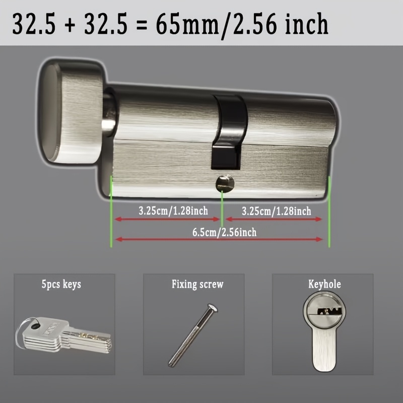 1 unidade de Cilindro de Fecha - Universal Furniture Hardware avaliação e preço